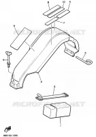PROTECTION ET BOITE DE RANGEMENT pour Yamaha Exciter II LE de 1993