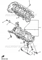 CARTER MOTEUR pour Yamaha SXR600 de 2001