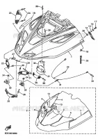 COUVERCLE CARROSSERIE AVANT pour Yamaha SXR600 de 2001