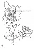ECHAPPEMENT pour Yamaha SXR600 de 2001