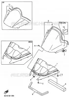PARE BRISE pour Yamaha SXR600 de 2001