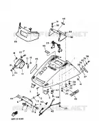 CAPOT AVANT ET PARE BRISE pour Yamaha VIKING de 1989