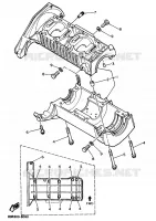 CARTER MOTEUR pour Yamaha VIKING de 1989