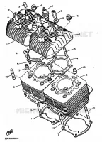 CULASSE pour Yamaha VIKING de 1989