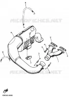 ECHAPPEMENT pour Yamaha VIKING de 1989