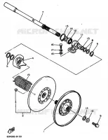 POULIE SECONDAIRE pour Yamaha VIKING de 1989