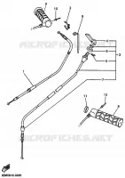 CABLE DE COMMANDE pour Yamaha SRX700_OHLINS de 2002