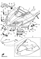 COUVERCLE CARROSSERIE AVANT pour Yamaha SRX700_OHLINS de 2002