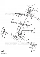DIRECTION pour Yamaha SRX700_OHLINS de 2002