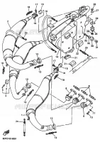 ECHAPPEMENT pour Yamaha SRX700_OHLINS de 2002