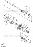 POULIE SECONDAIRE pour Yamaha SRX700_OHLINS de 2002