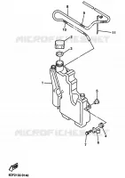 RESERVOIR D'HUILE pour Yamaha SRX700_OHLINS de 2002