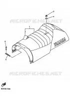 SELLE pour Yamaha SRX700_OHLINS de 2002