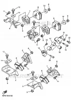 SUPPORT MOTEUR pour Yamaha SRX700_OHLINS de 2002