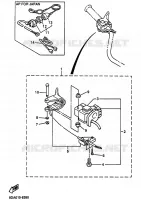 COMMODO / LEVIER pour Yamaha SXR700 de 2001