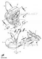 ECHAPPEMENT pour Yamaha SXR700 de 2001