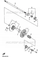 POULIE SECONDAIRE pour Yamaha VENTURE 700 de 2003
