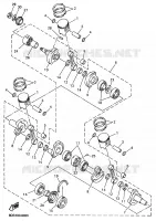 VILEBREQUIN / PISTON pour Yamaha Vmax 700 XTC DELUXE de 1998