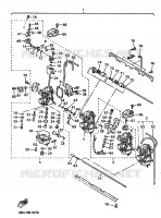 CARBURATEUR pour Yamaha VMAX-4 800 ST de 1996