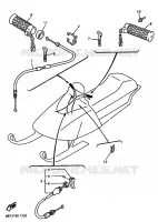 CABLE DE COMMANDE pour Yamaha VMAX-4 800 de 1997
