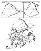 PARE BRISE pour Yamaha VMAX-4 800 de 1997