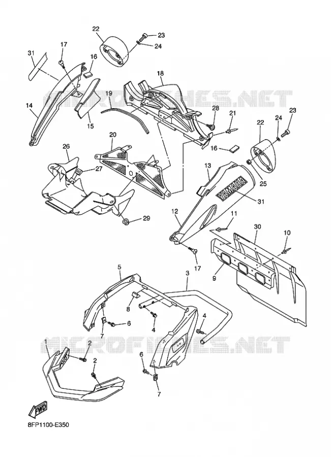 BUMPER Yamaha snowmobiles 1000 2006 APEX  RX10