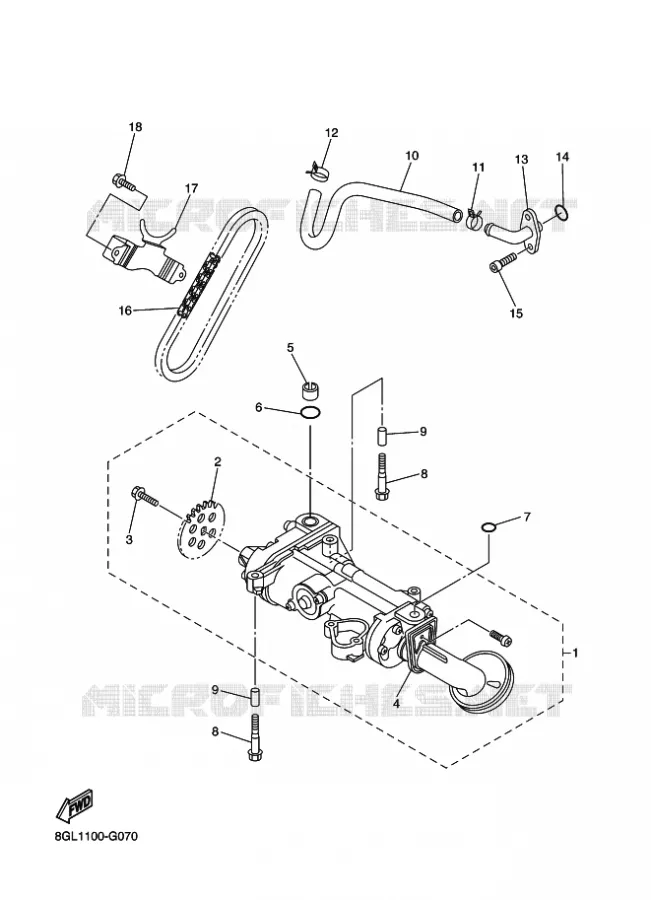 POMPE A HUILE Yamaha snowmobiles 1000 2010 FX NYTRO  RFX10RS