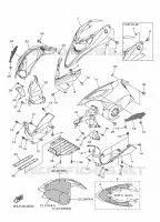 COUVERCLE CARROSSERIE AVANT pour Yamaha FX NYTRO X-TX 1.75 de 2014