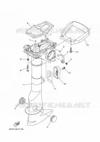 FOURREAU   FUT pour Yamaha F2.5B Manual Starter, Tiller Handle, Shaft 15