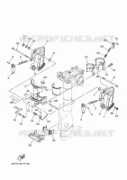 SUPPORT pour Yamaha F2.5B Manual Starter, Tiller Handle, Shaft 15