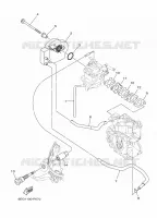 ADMISSION pour Yamaha F2.5B Manual Starter, Tiller Handle, Manual Tilt, Shaft 20