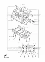 CARTER MOTEUR pour Yamaha RS VECTOR LE de 2016
