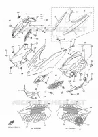 COUVERCLE CARROSSERIE AVANT pour Yamaha RS VECTOR LE de 2016