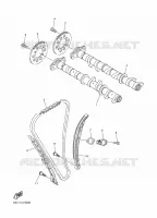 ARBRE A CAMES / CHAINE DE DISTRIBUTION pour Yamaha RS VECTOR X-TX LE de 2016