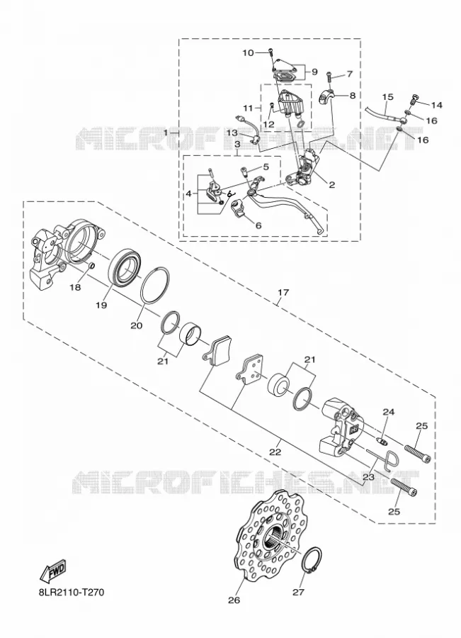 FREIN Yamaha snowmobiles 1000 2018 SIDEWINDER  SRS10RL