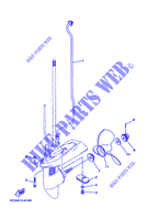 BOITIER D'HELICE ET TRANSMISSION 2 pour Yamaha F4A 4 Stroke, Manual Starter, Tiller Handle, Manual Tilt de 2007