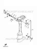 COMMANDE D'ACCELERATEUR pour Yamaha F4A 4 Stroke, Manual Starter, Tiller Handle, Manual Tilt de 2007