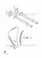 ARBRE A CAMES / CHAINE DE DISTRIBUTION pour Yamaha SRVIPER L-TX de 2019