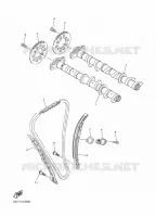 ARBRE A CAMES / CHAINE DE DISTRIBUTION pour Yamaha SRVIPER R-TX SE de 2017
