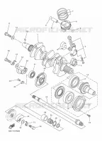 VILEBREQUIN / PISTON pour Yamaha SRVIPER S-TX DX 146 de 2017
