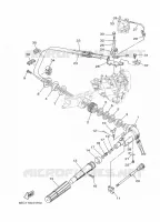 DIRECTION pour Yamaha F4B Manual Starter, Tiller Handle, Manual Tilt, Shaft 20