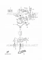 KIT DE REPARATION 1 pour Yamaha F4B Manual Starter, Tiller Handle, Manual Tilt, Shaft 20