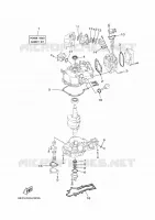 KIT DE REPARATION 1 pour Yamaha F5A Manual Starter, Tiller Handle, Manual Tilt, Shaft 20