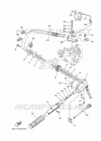 DIRECTION pour Yamaha F5A Manual Starter, Tiller Handle, Manual Tilt, Shaft 20