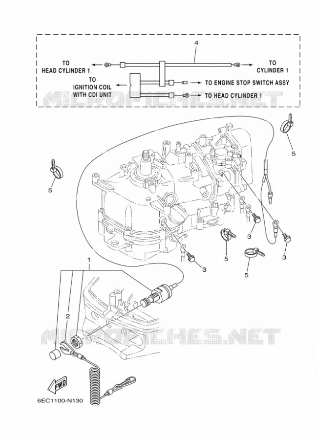 ELECTRIQUE Yamaha OUTBOARD ENGINES 5hp (3.7kW) 2016 F5  F5AMHL