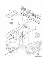 ALIMENTATION CARBURANT 2 pour Yamaha F5A Manual Starter, Tiller Handle, Manual Tilt, Shaft 15