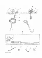 PIÈCES OPTIONNELLES pour Yamaha F5A Manual Starter, Tiller Handle, Manual Tilt, Shaft 20