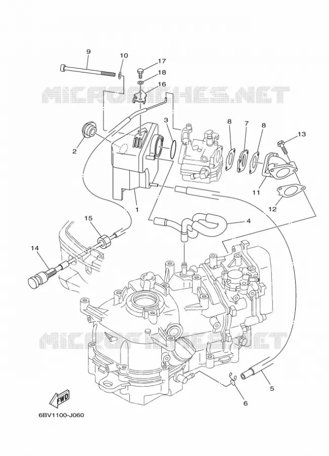 ADMISSION Yamaha OUTBOARD ENGINES 5hp (3.7kW) 2013 F5  F5AMHS