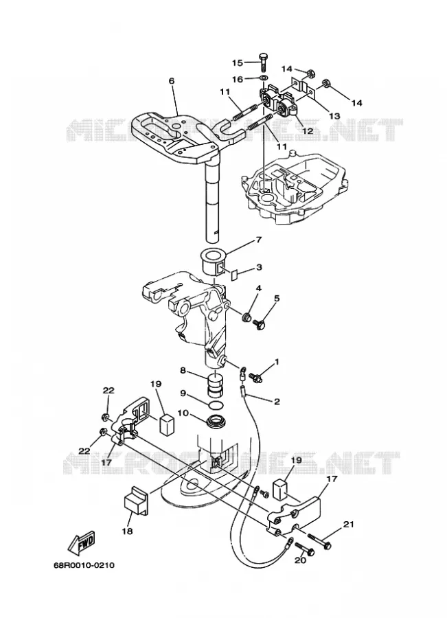 SUPPORT 2 Yamaha OUTBOARD ENGINES 6hp (4.4kW) 2006 F6  F6A