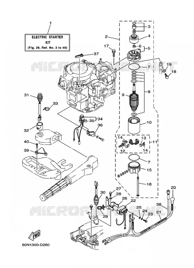 PIÈCES OPTIONNELLES 1 Yamaha OUTBOARD ENGINES 6hp (4.4kW) 2005 F6  F6AMHS
